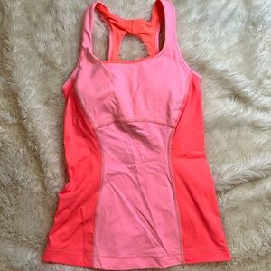 Lululemon RUN Pace Tank - Size 2 - Pink